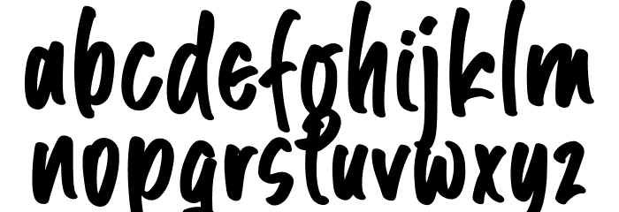 Angle Janks Font LOWERCASE