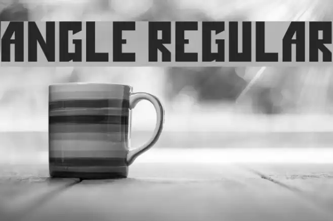 Angle Regular Font examples