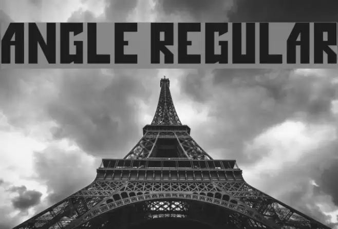 Angle Regular Font examples