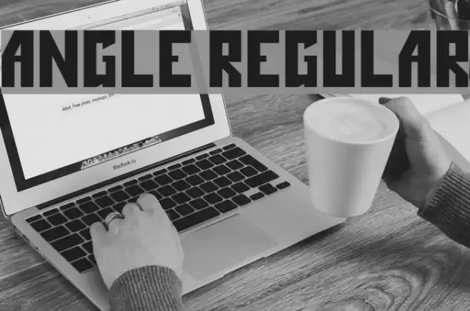 Angle Regular Font examples