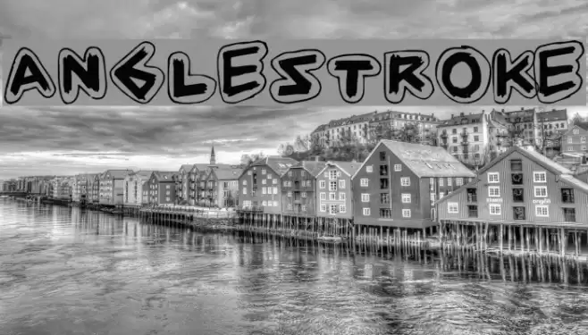 AngleStroke Font examples
