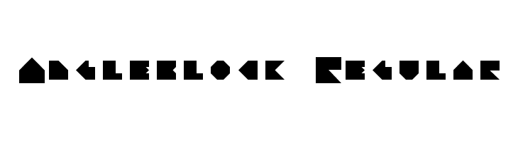 Angleblock Regular Font