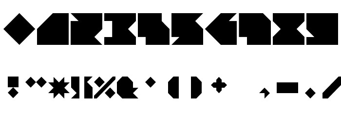 Angleblock Regular Font OTHER CHARS