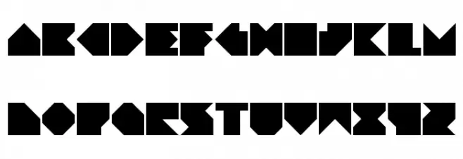 Angleblock Regular Schriftart Groß