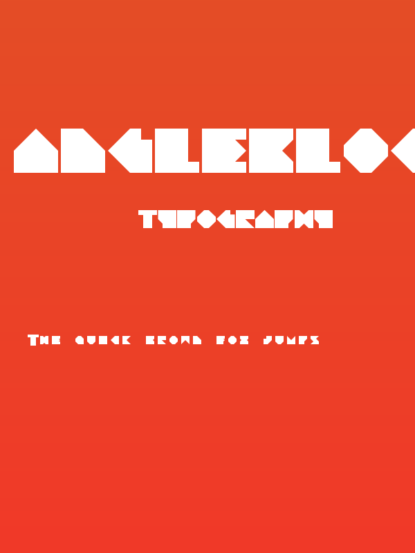 Angleblock Regular Poster