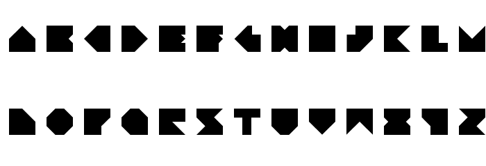 Angleblock Regular Font LOWERCASE