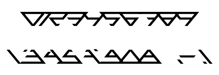 Angled Font OTHER CHARS