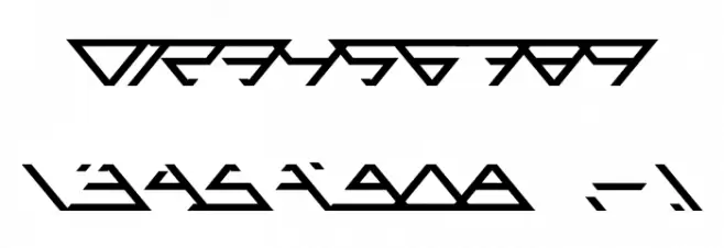 Angled Font OTHER CHARS