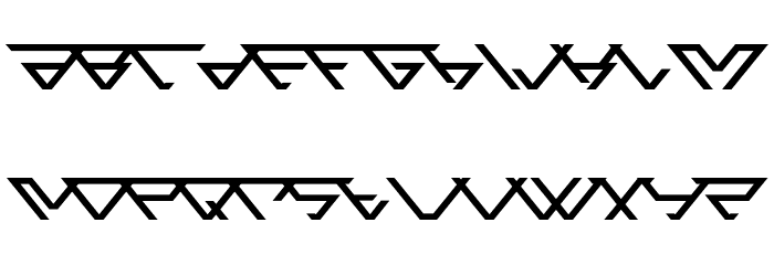 Angled Font LOWERCASE