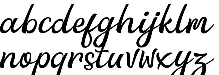 Anglena Font LOWERCASE