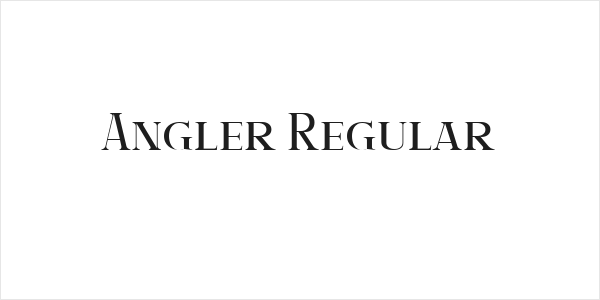 Angler Regular Logo