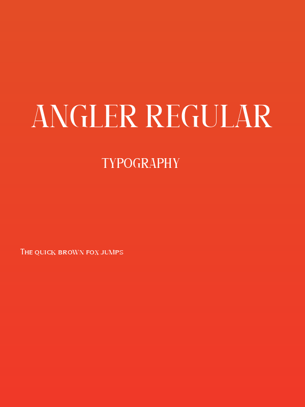 Angler Regular Poster