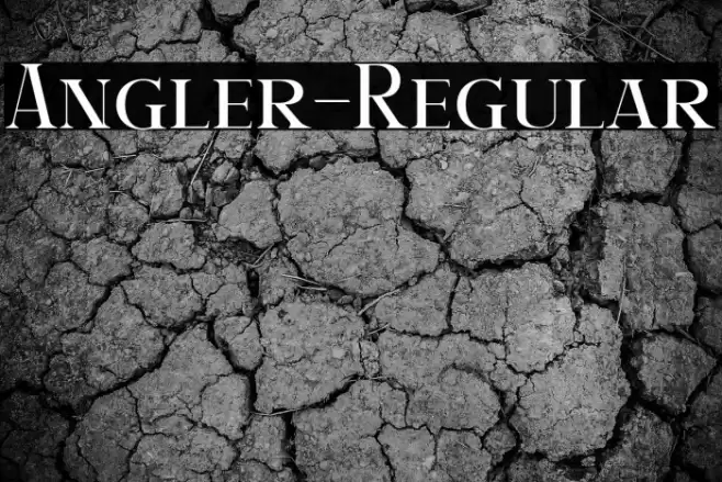 Angler-Regular Font examples