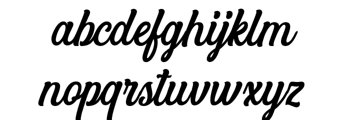 Angler Font LOWERCASE