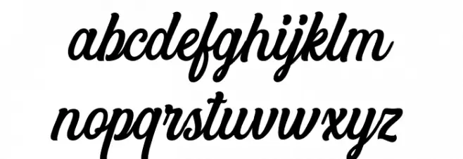 Angler フォント 小文字