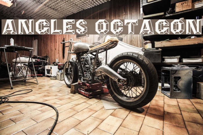 Angles Octagon Font examples