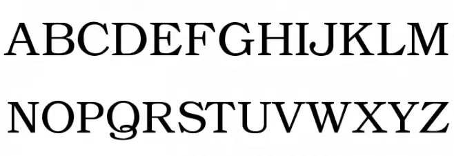 Angleterre Book 字体 大写