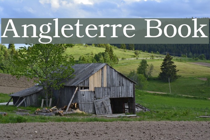 Angleterre Book Fonte examples