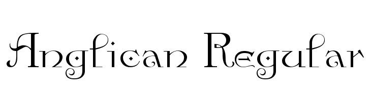Anglican Regular Font