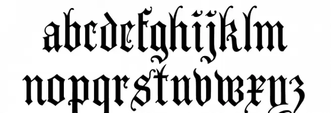 Anglican Text UNZ1L フォント 小文字