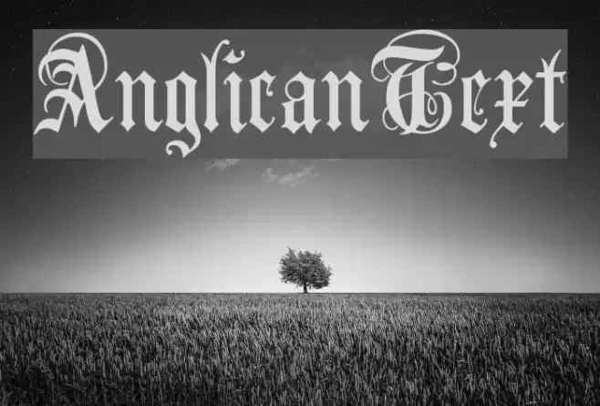 AnglicanText Font examples