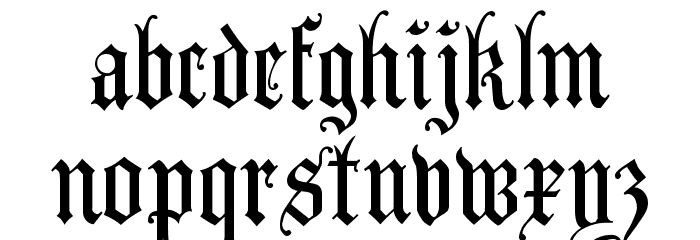 AnglicanText Font LOWERCASE