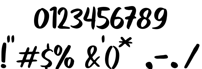 AngliceDEMO Font OTHER CHARS