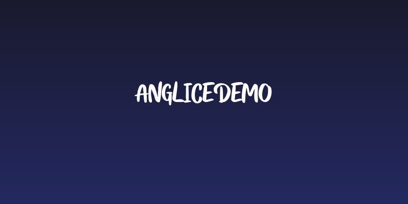 AngliceDEMO Social Header