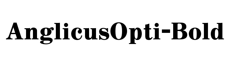 AnglicusOpti-Bold Font