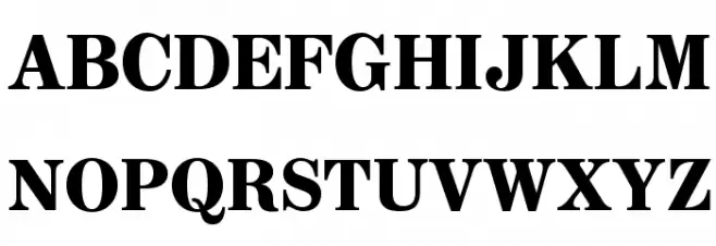 AnglicusOpti-Bold 字体 大写