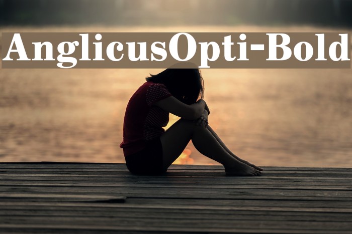 AnglicusOpti-Bold Font examples
