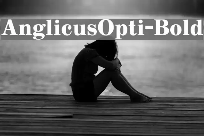 AnglicusOpti-Bold Font examples