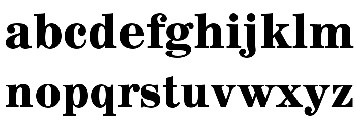 AnglicusOpti-Bold Font LOWERCASE