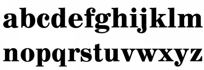 AnglicusOpti-Bold Font Litere mici