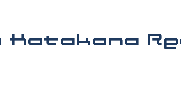 Anglo Katakana Regular Logo