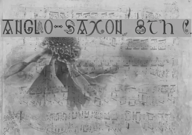 Anglo-Saxon, 8th c. Fuentes examples