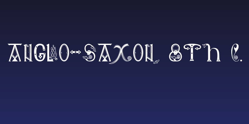 Anglo-Saxon, 8th c. Social Header