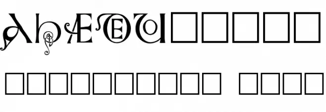 Anglo-Saxon Caps Font OTHER CHARS