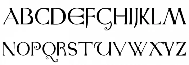 Anglo-Saxon Caps 字体 大写