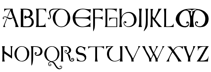 Anglo-Saxon Caps Font LOWERCASE