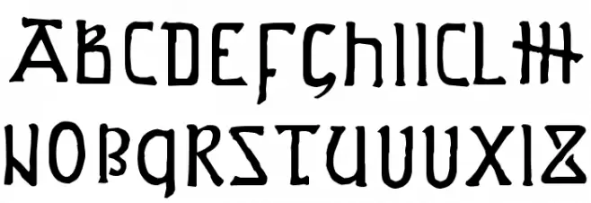Anglo-Saxon Project Fonte MAIÚSCULAS
