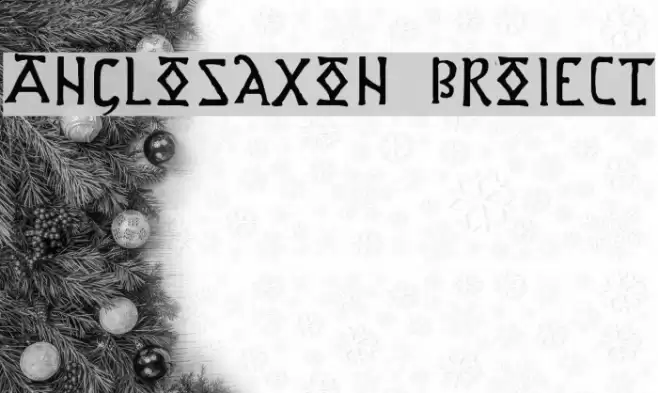 Anglo-Saxon Project Font examples