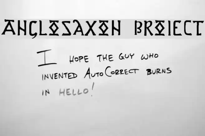 Anglo-Saxon Project Font examples