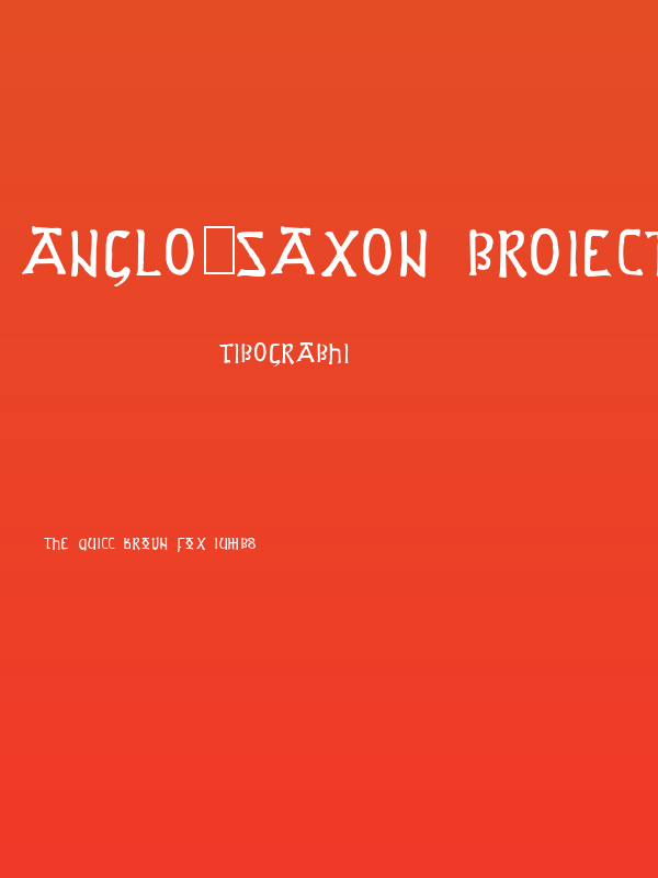 Anglo-Saxon Project Poster