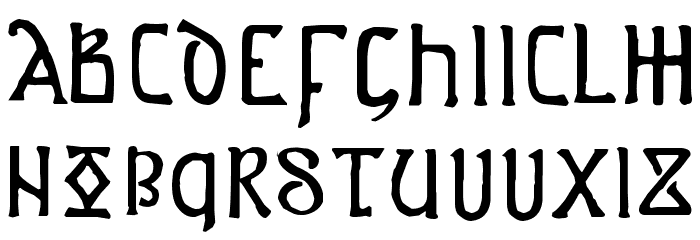 Anglo-Saxon Project Font LOWERCASE