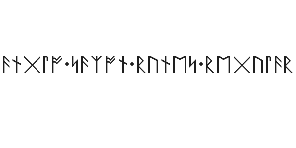 Anglo Saxon Runes Regular Logo