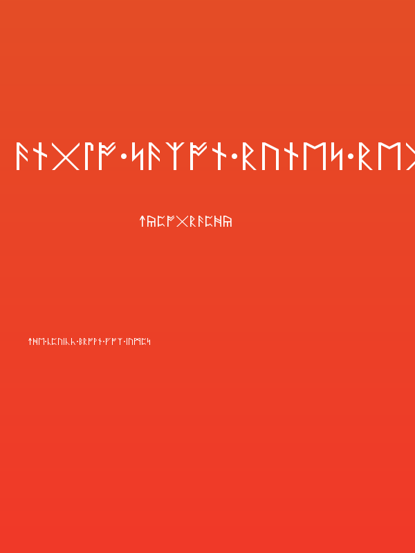 Anglo Saxon Runes Regular Poster