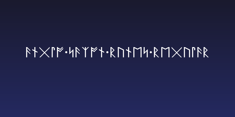 Anglo Saxon Runes Regular Social Header