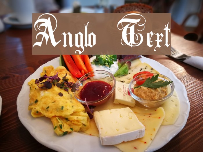 Anglo Text Font examples