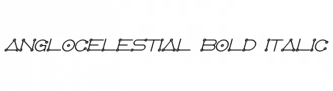 AngloCelestial Bold Italic  免费字体下载